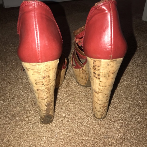 Bcbg cork screw platform heels - Picture 4 of 7